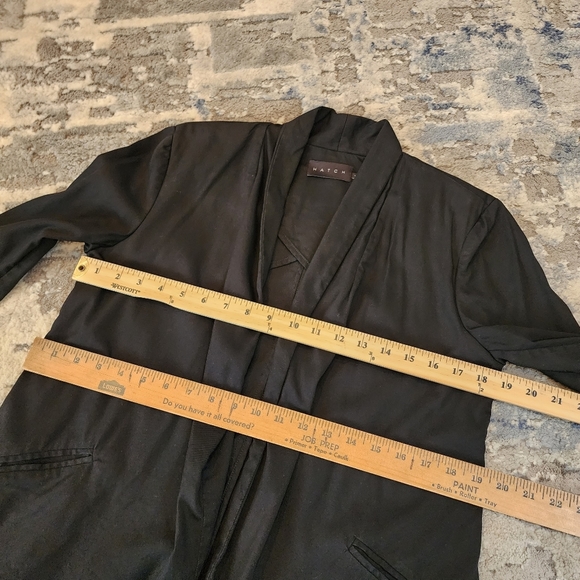 HATCH Maternity black open front drape blazer. Pockets. Size 1 - Picture 15 of 16